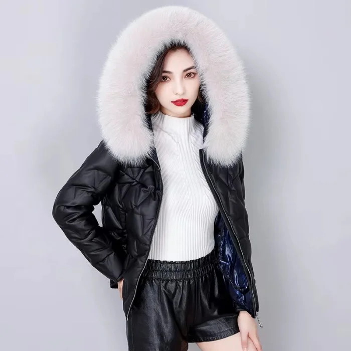 Fur Winter Jacket for Women Plus size Winter Hooded Coat Women Parkas Warm Down Jacket Female Coat Lady
