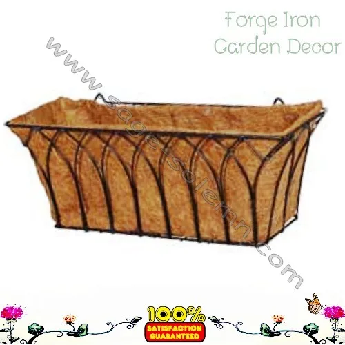 French Style Wrought Iron Window Box