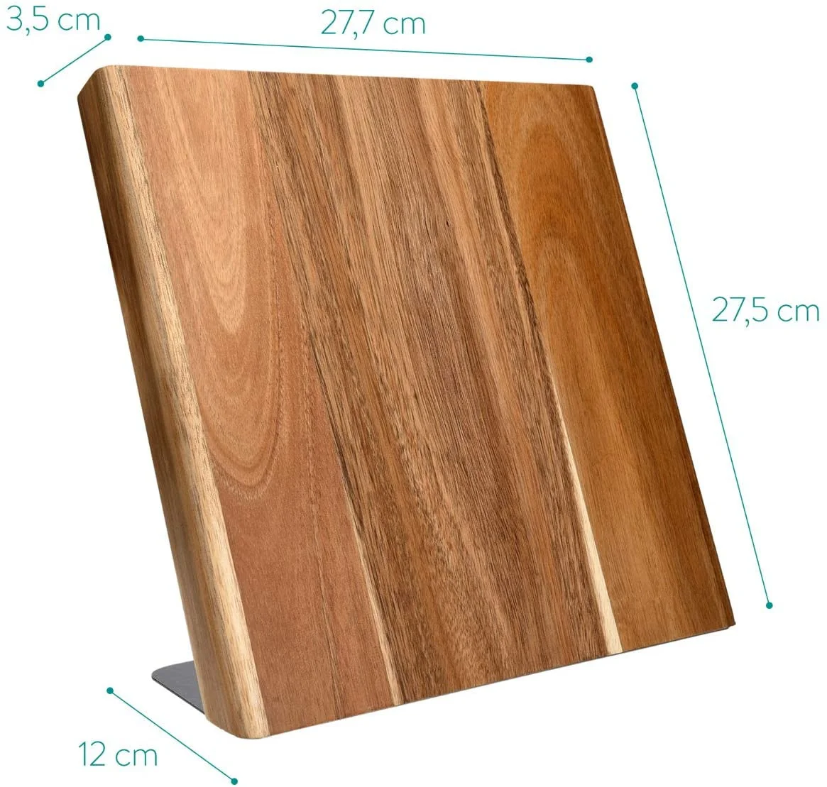 Acacia Wood Magnetic Knife Block,big size knife block