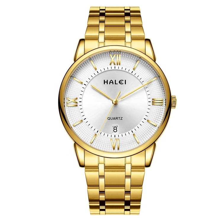 STAR RUDDER 566ML fashion gold wrist watches for women water proof quartz watches men luxury stainless steel couple watches set