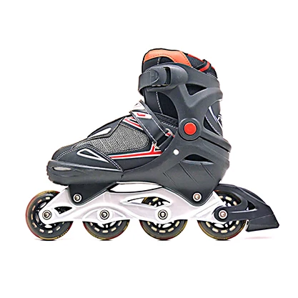 Amazon hot Adjustable 4 PU wheels rollerskates roller inline scating skiting shoes patine quad flashing roller skates for kid