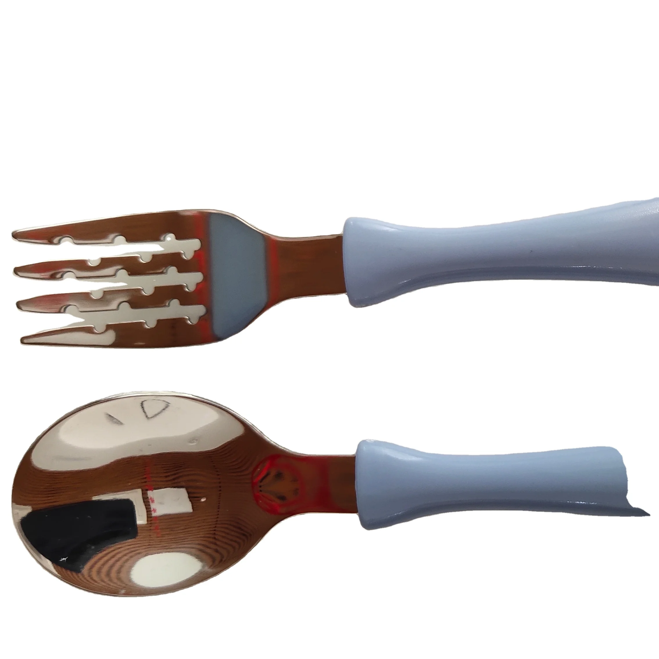 
Eco friendly factory direct high grade baby cutlery spoon fork knife set 