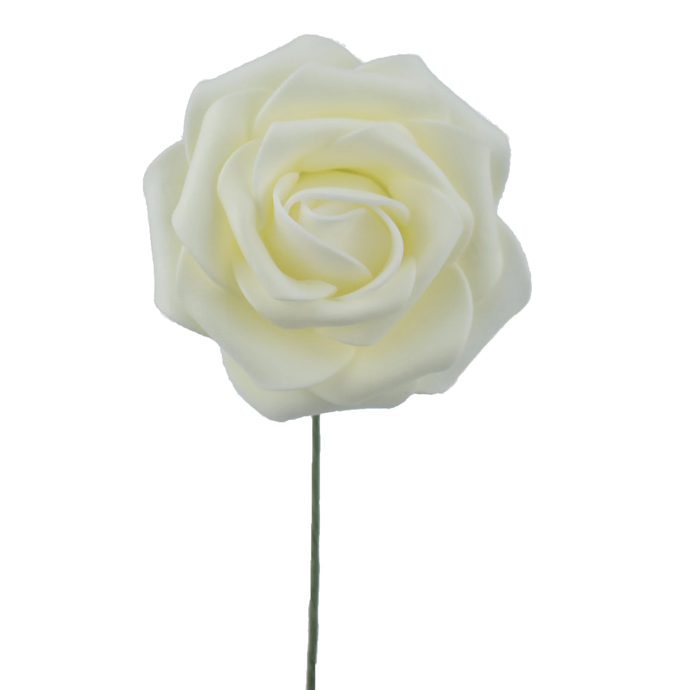 Artificial Flowers Real Looking Foam Rose Fake Flowers with Stem/Leaves for DIY Wedding Bouquets Centerpieces Floral Arrangments