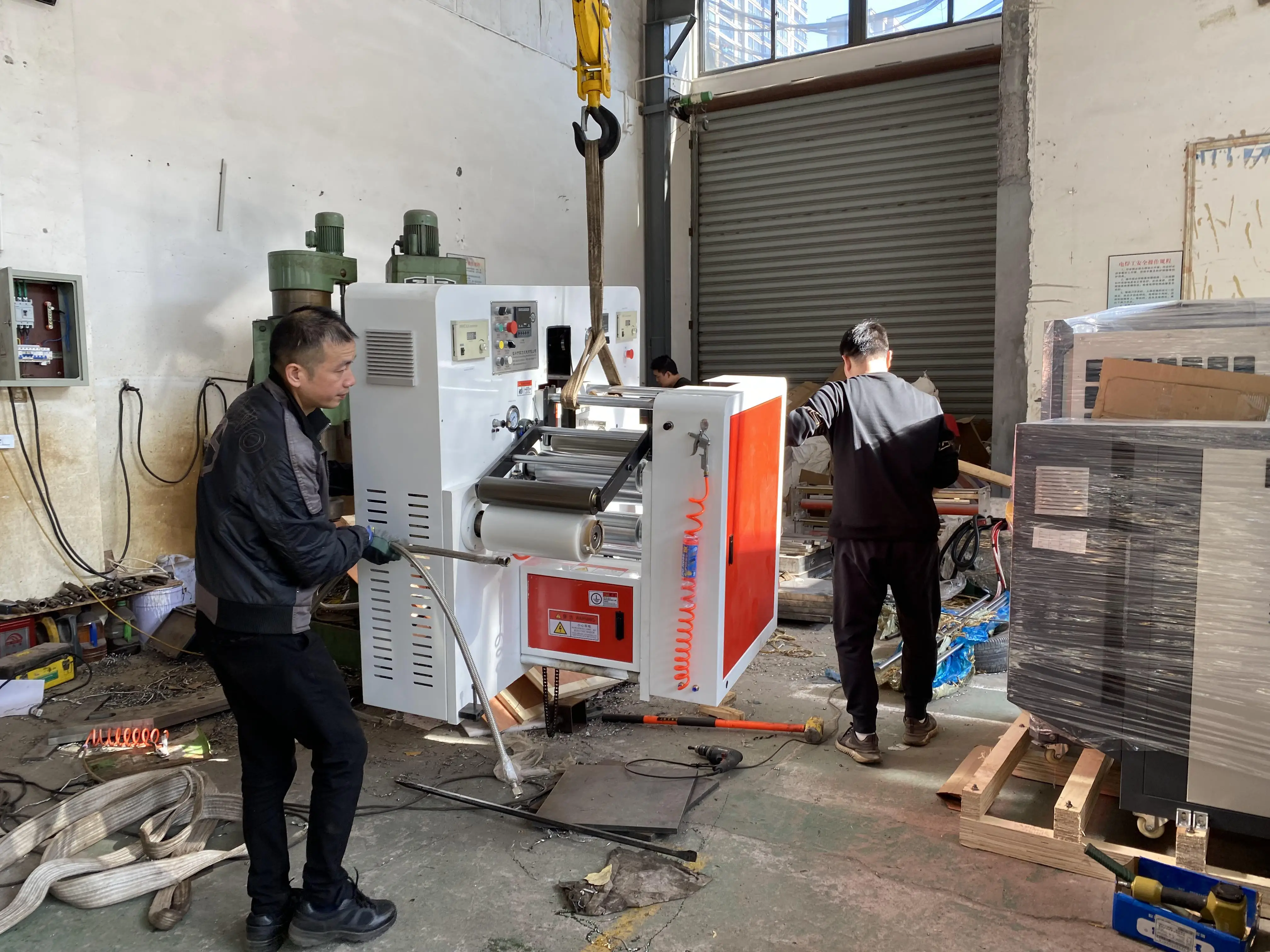 Factory Direct Supply Aluminum Plate Heat Shield Embossing Machine Knurling Machine Cross Cutting Machine