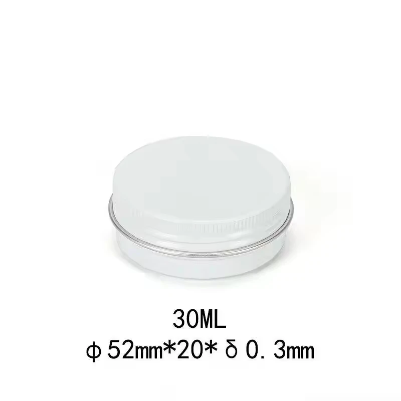 30g custom logo spice soap lip balm cosmetic candle container metal tin can aluminum foil cans jar with screw cap