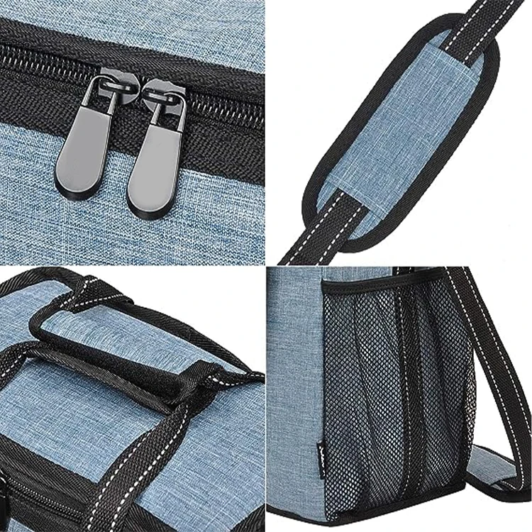 Wilson Customized Logo Pvc Beer Wine Cooler Lunch Bag Leakproof Six Bottle Wine Carrier Tote Bag with Dispenser