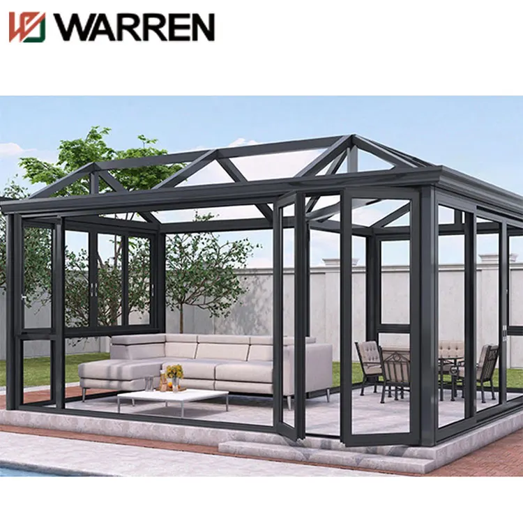 Warren 12ft x 16ft моторизованная алюминиевая беседка стеклянная для балкона