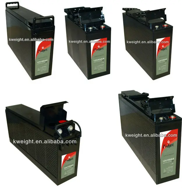 Telecom slim battery 12V170AH 180AH 190AH 200AH Front access battery