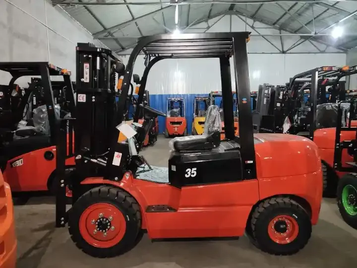 EVERLIFT 3T/5 t  3M  electric forklift truck  4 wheels with Chinese engine gold supplier  forklift price