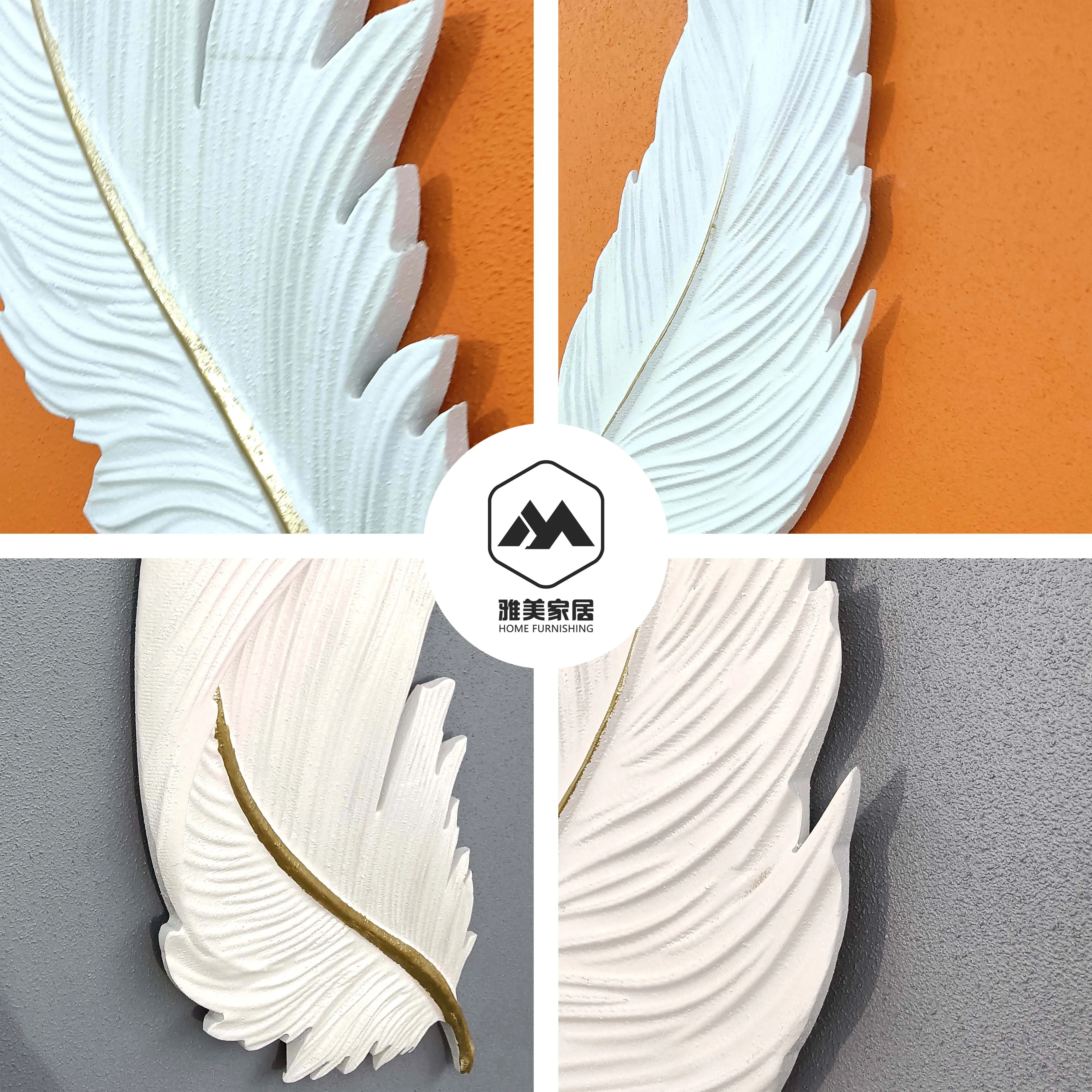 Hotel hanging paintings  3d three-dimensional painting wall decor  Wood carving for porch decoration painting