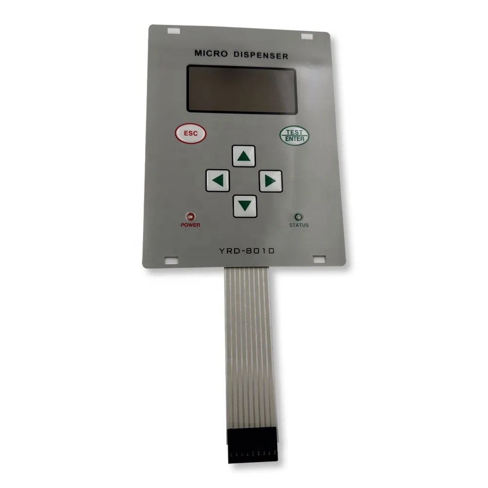 Customized Conductive Membrane Switch Embossed Silk-Screen Printing Membrane Keyboard With Backlight Led