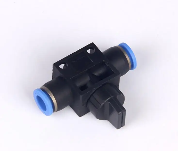 
HVFF Hand Speed Control Valve Pneumatic 4 6 8 10 12mm Tube Pipe Hose Quick Air Fitting Compressor Plastic Switch Valve 