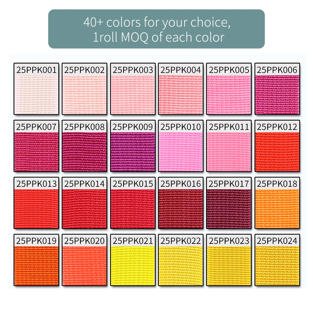 3/4' 1' 1.5' 2' Wide Polypropylene Webbing Tape Durable Polypropylene PP Webbing Strap