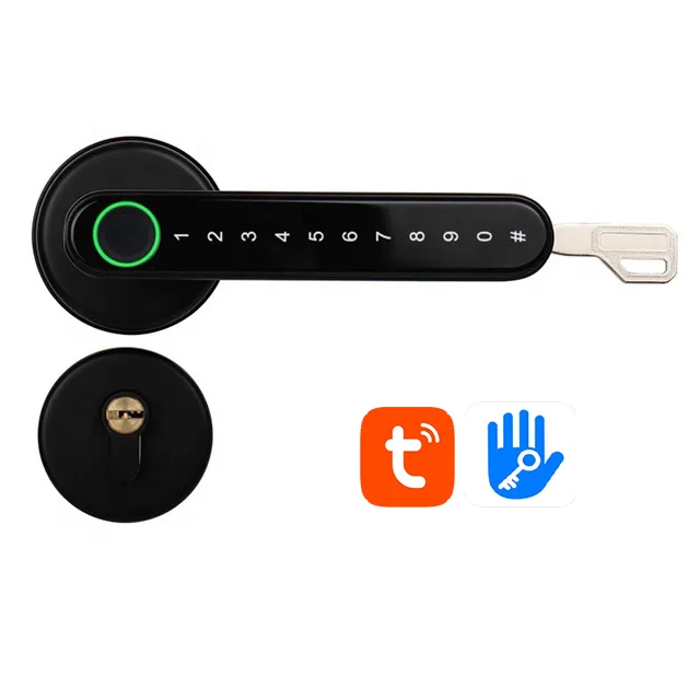 Безопасный комбинированный электронный замок со сканером отпечатков пальцев