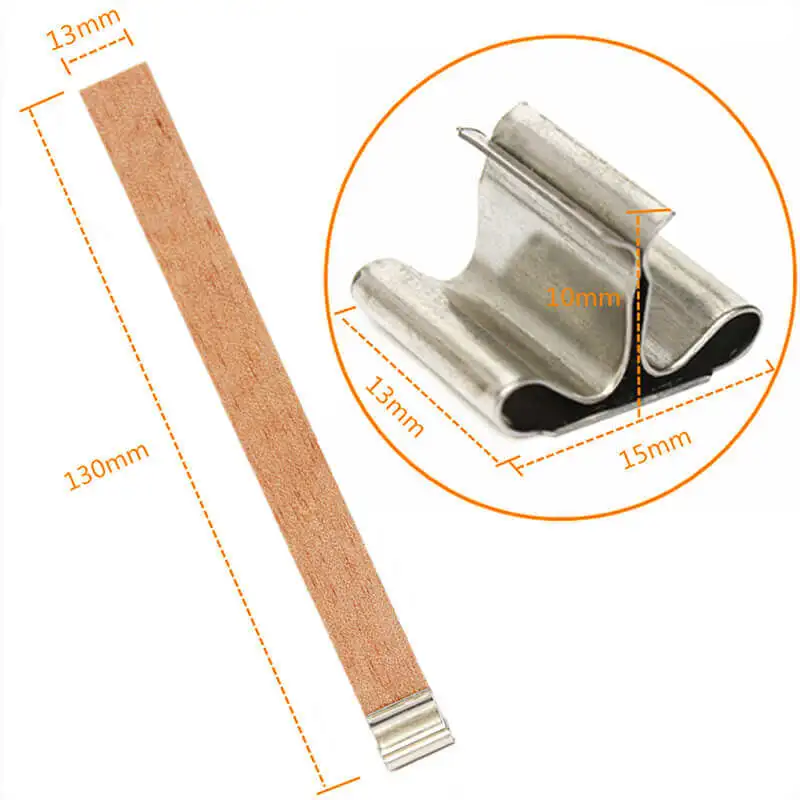 Cheap wooden wax wick set for candle making//