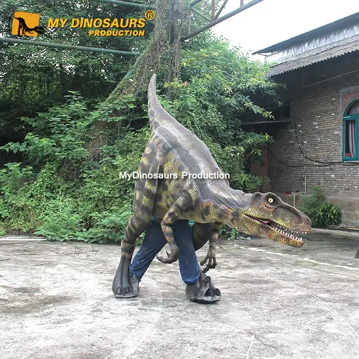  MY Dino SP068 вечеринка реалистичный ходячий динозавр марионетка Раптор костюм для