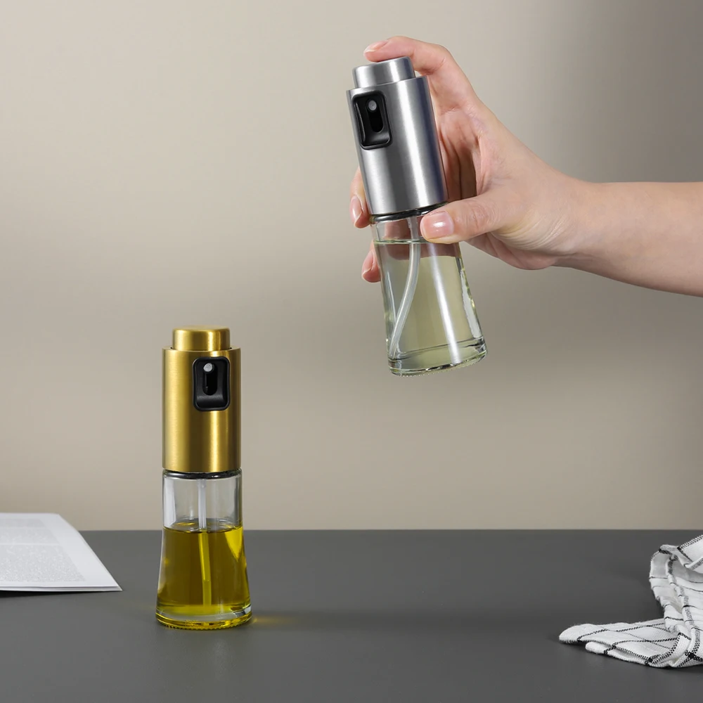 Stainless Steel Olive oil spray bottle for cooking oil dispenser Salad BBQ Kitchen Baking Roasting Olive Oil Sprayer