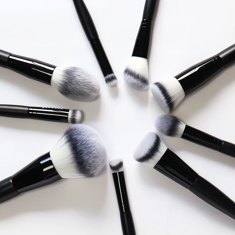 Makeup Brush set 9PCS Makeup Brushes custom Logo  High Quality Foundation Brush  OEM Customized makeup set