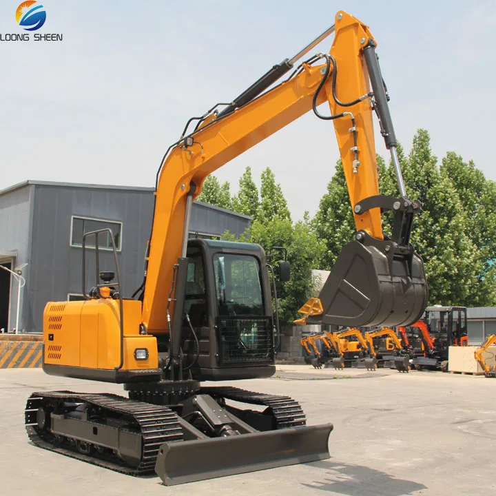Cheap 3 Ton 3.5 Ton 6 Ton 8 Ton Hydraulic Crawler Bagger Micro Small Mini Digger Excavator Hydraulic Thumb