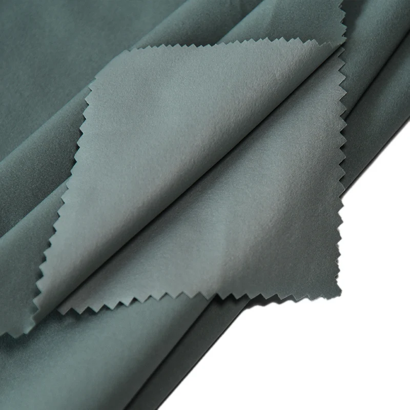 100% Polyester 75D Plain Woven Microfiber Stretch Waterproof Down Coat Fabric