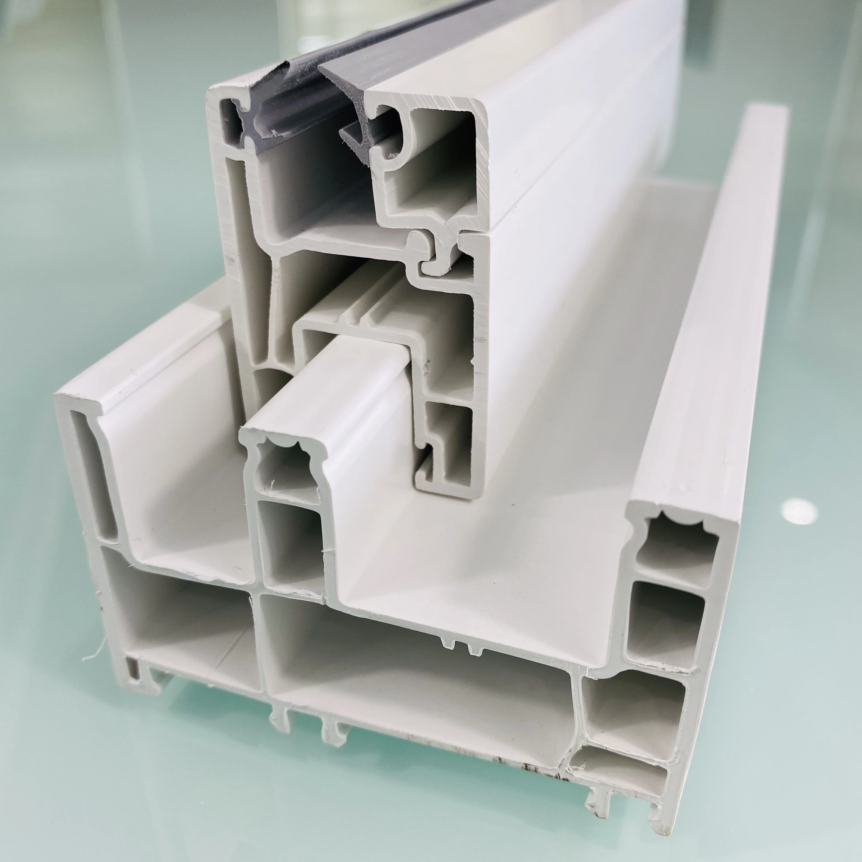 20 years warranty ASA coextrusion uv resistance upvc profiles for brazil upvc bay window profiles