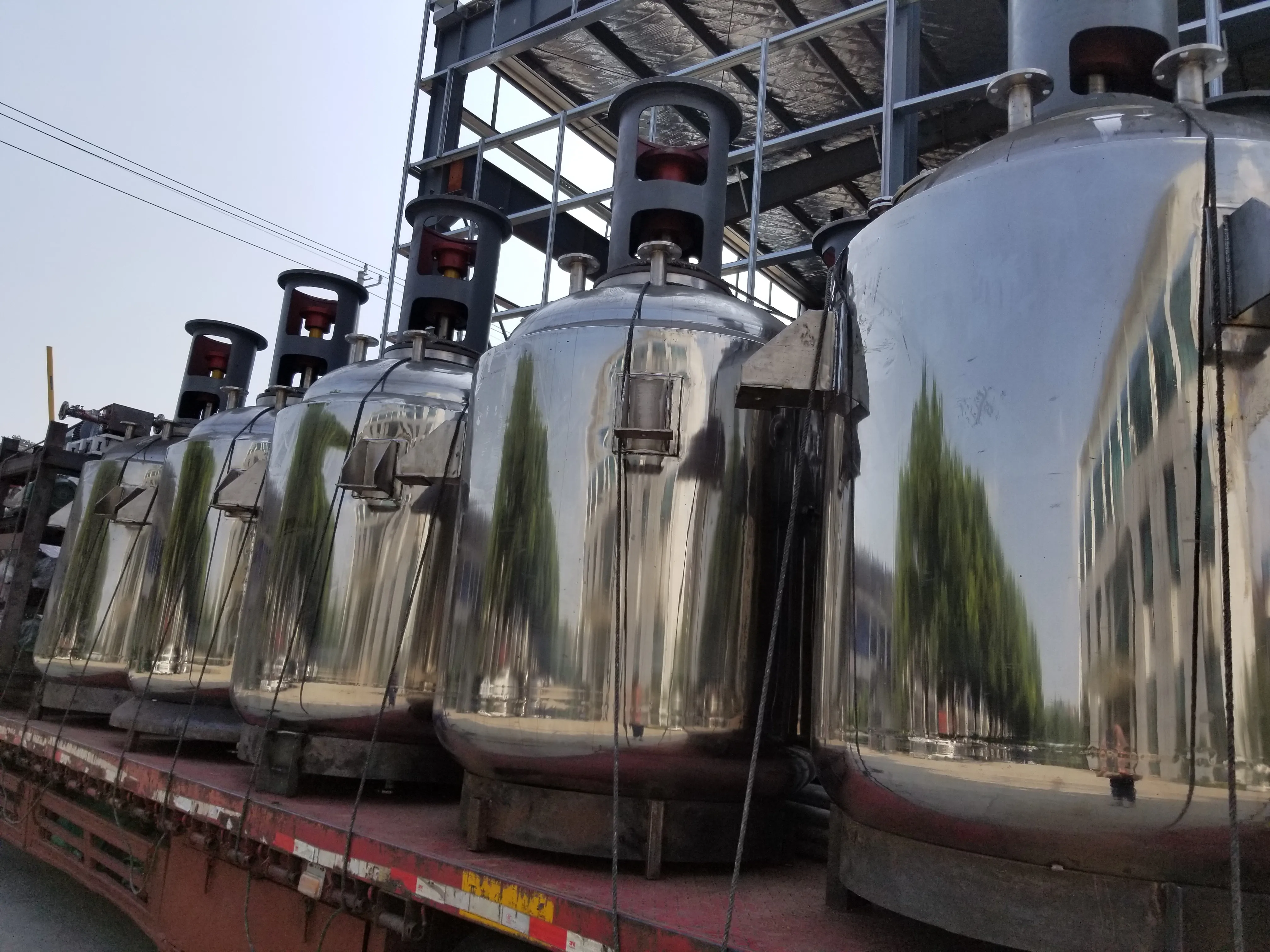 
Stainless steel food beverage resin CSTR jacket kettle with agitator industrial mixer 