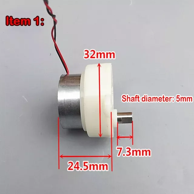 Mini 300 Series Gear Motor Dc3-9v Gearbox Speed Reducer Short Long Shaft Slow Speed Geared Motor