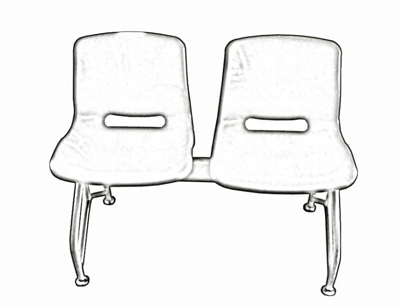 Modern China Manufacturers Airport Steel Chair High Back Cushion Waiting Bench Steel Link Chair