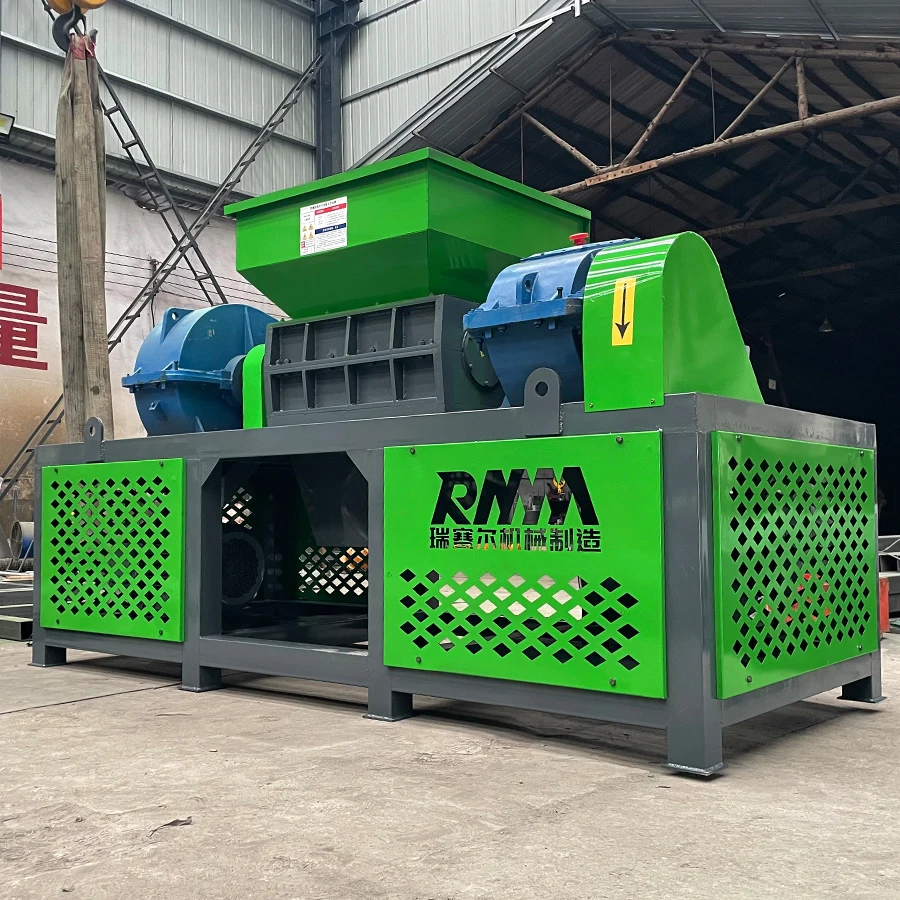 Waste Wood Shredder Waste Wood Machine For Sale Double Industrial Waste Cardboard Plastic Scrap Metal Shredder