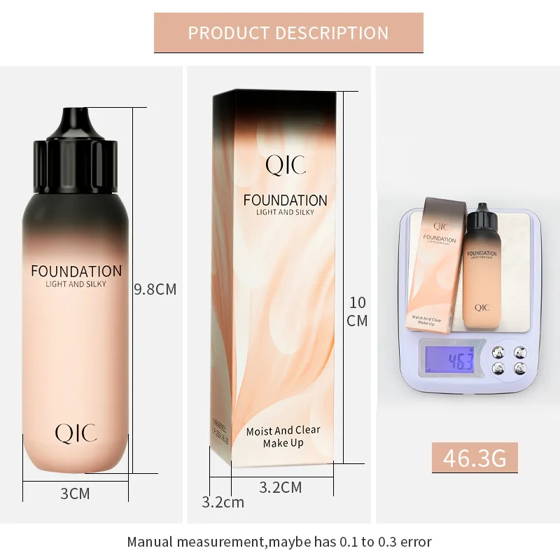 Baby Bottle foundation liquid concealer Moisturizer is not easy to remove makeup BB cream makeup wholesale