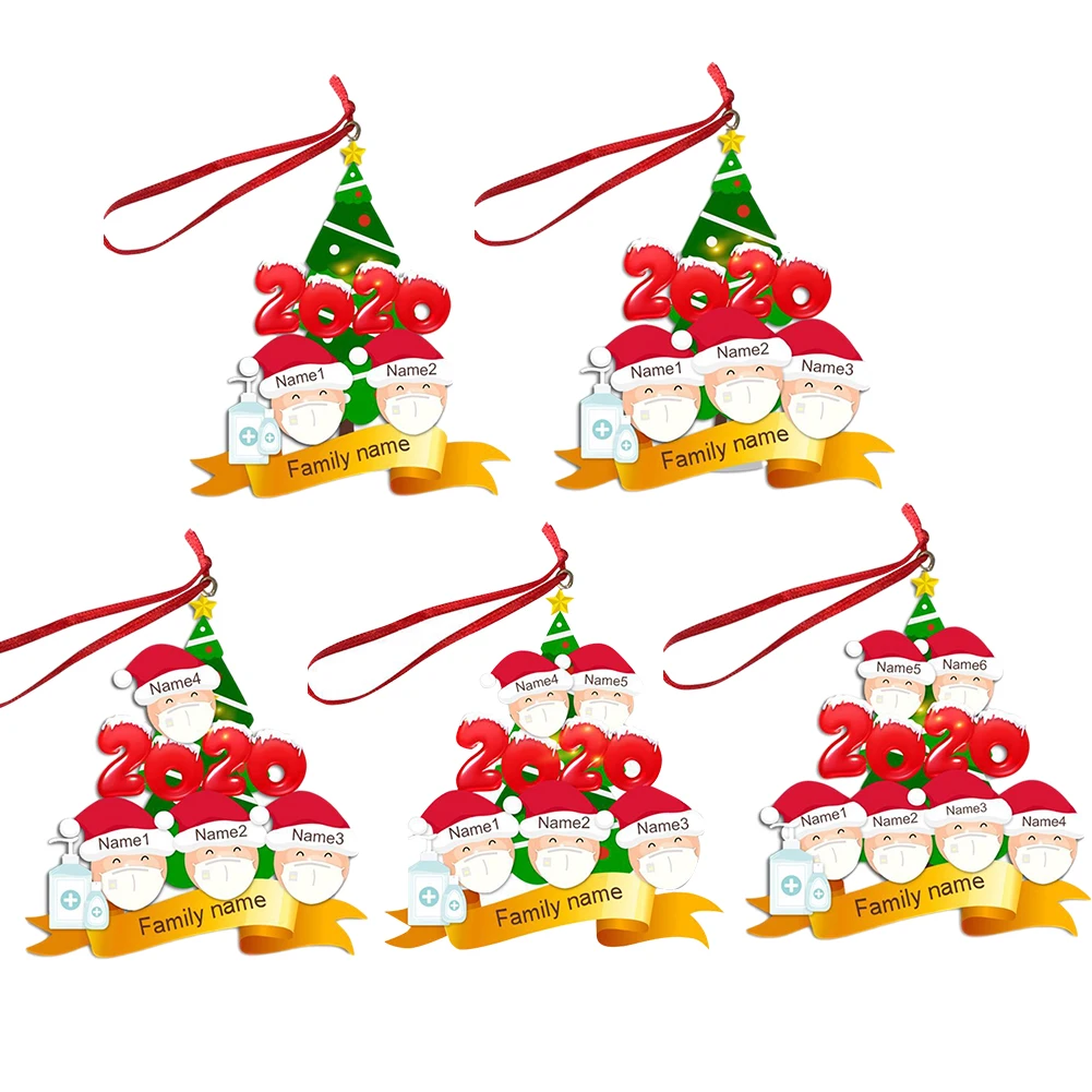 
Personalized surviving family DIY Christmas tree pendant, a creative gift for the family 