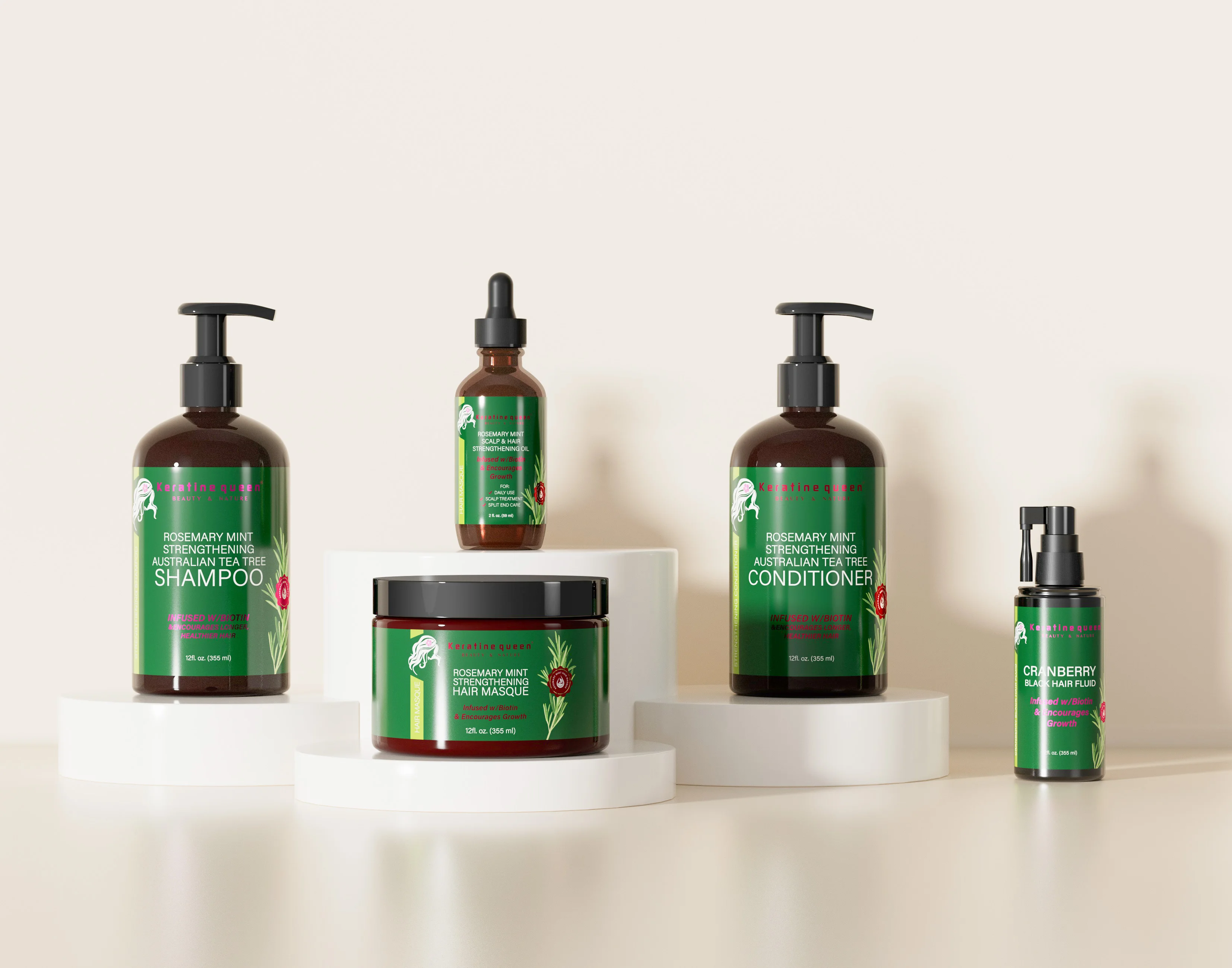 Wholesale Organic Rosemary Hair Shampoo Refreshing Scalp Oil Control Hair Care Shampoo and Conditioner