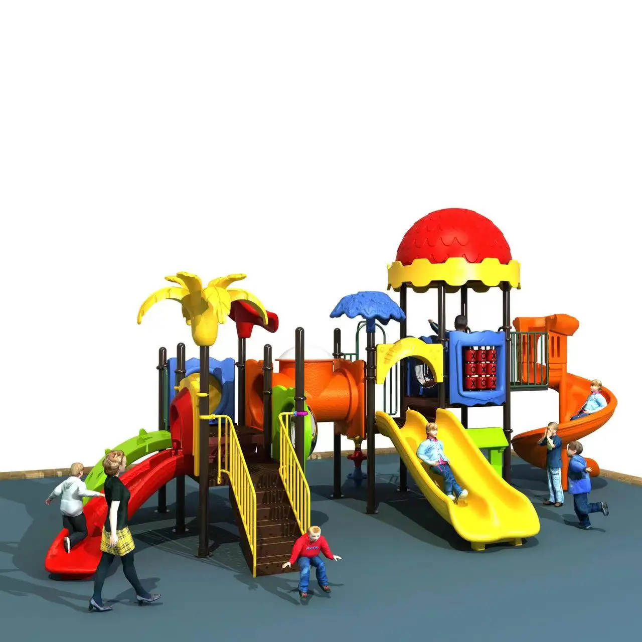 Slide and Swing Set Ball Indoor Playground Equipment  Plastic Kindergarten playground  garden slide other slides