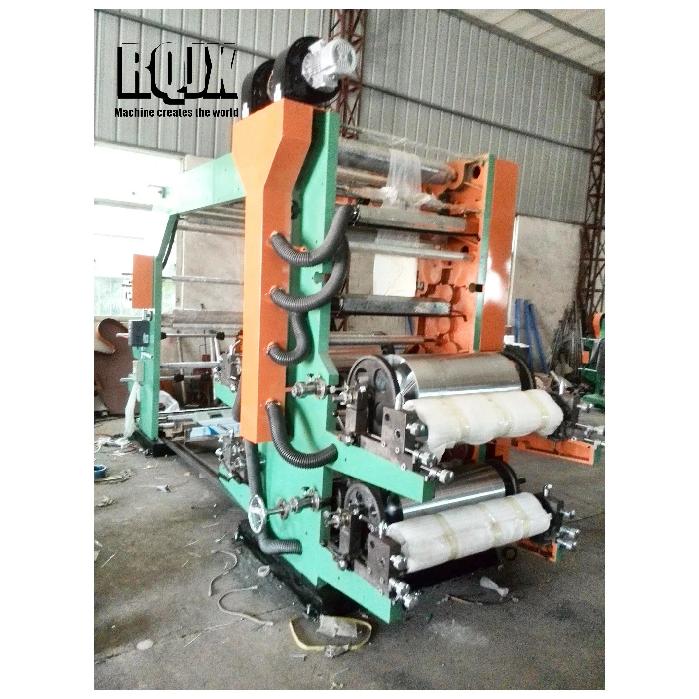 Label Logo 1 to 12 Color Marketing Hot Key Motor Plastic Bag PVC EPE Flexographic Flexo Printing Machine