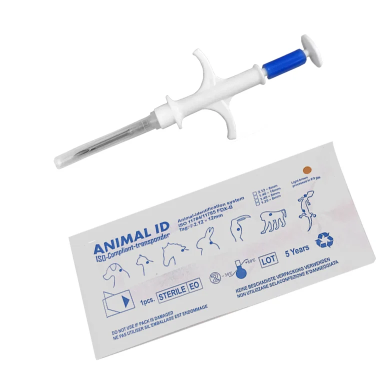 Programmable Animal Tracking Injectable Glass Tube Tag RFID Glass Tube Tag Microchip Implant