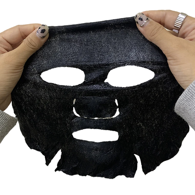 black facial mask Graphene  moisturizing Freeze-dried facial sheet Mask for women