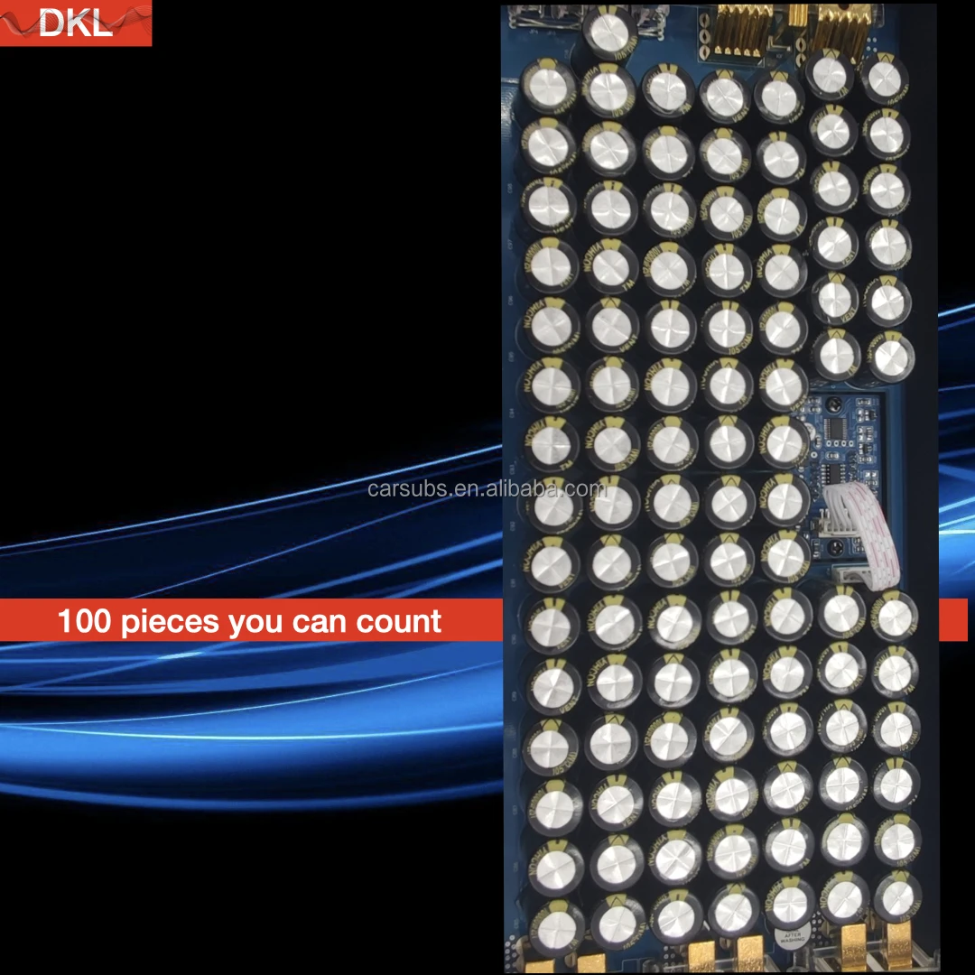 Car Stereo Amplifier Capacitors 100pcs  2000W 1 Farad 200A Capacitors Bank for Car Power Amplifier