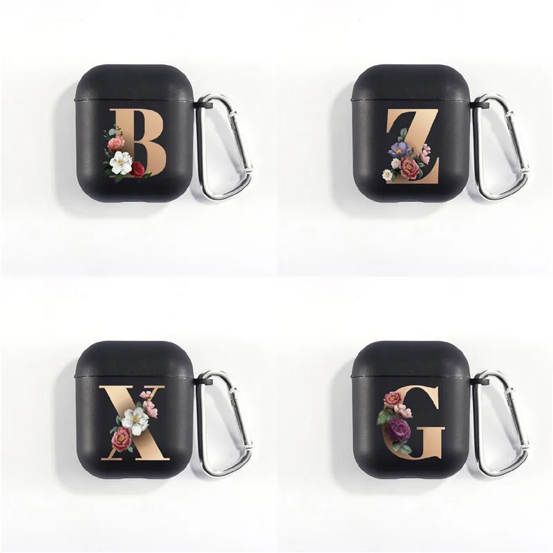 Rose gold Initials Alphabet U Protector Cover Popular Earphone Case for Airpods 3.jpg