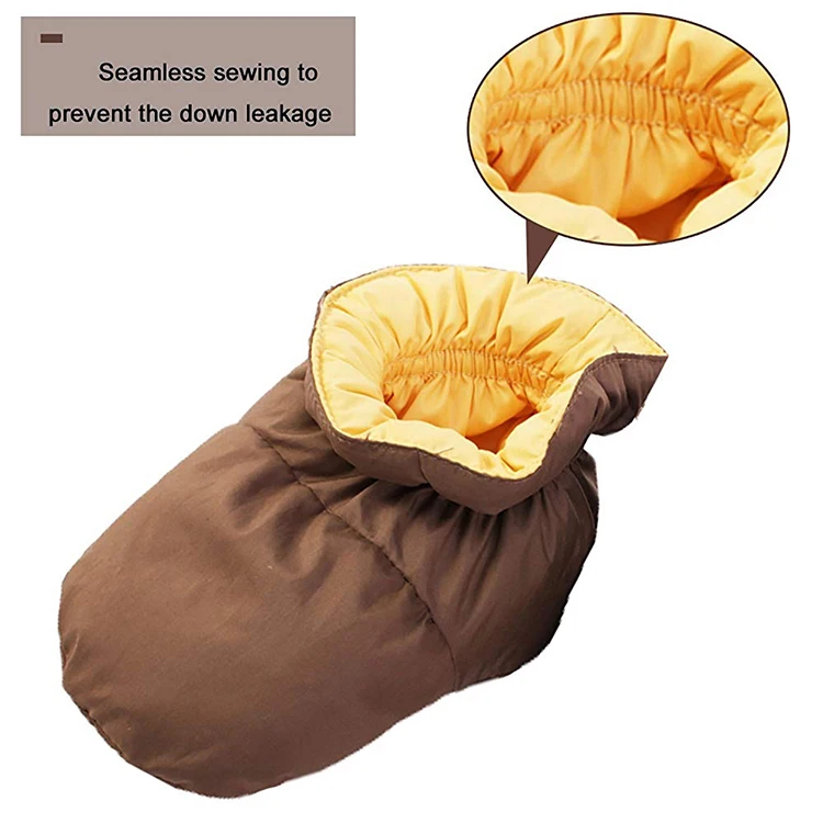 
Wholesale Cozy Down Winter Warm Indoor Slippers Crib Baby Girls Shoes Ankle Snow Boots Feet Warmer 4-12 Months 