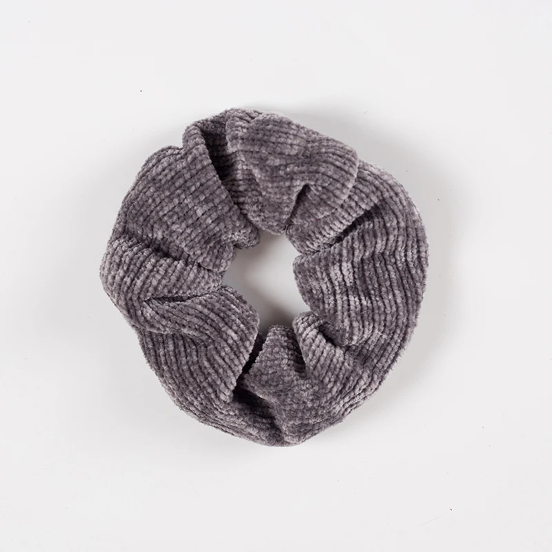 Good Quality Wholesale Comfy Plush Knitting Scrunchy Elastic Hair Bands Winter