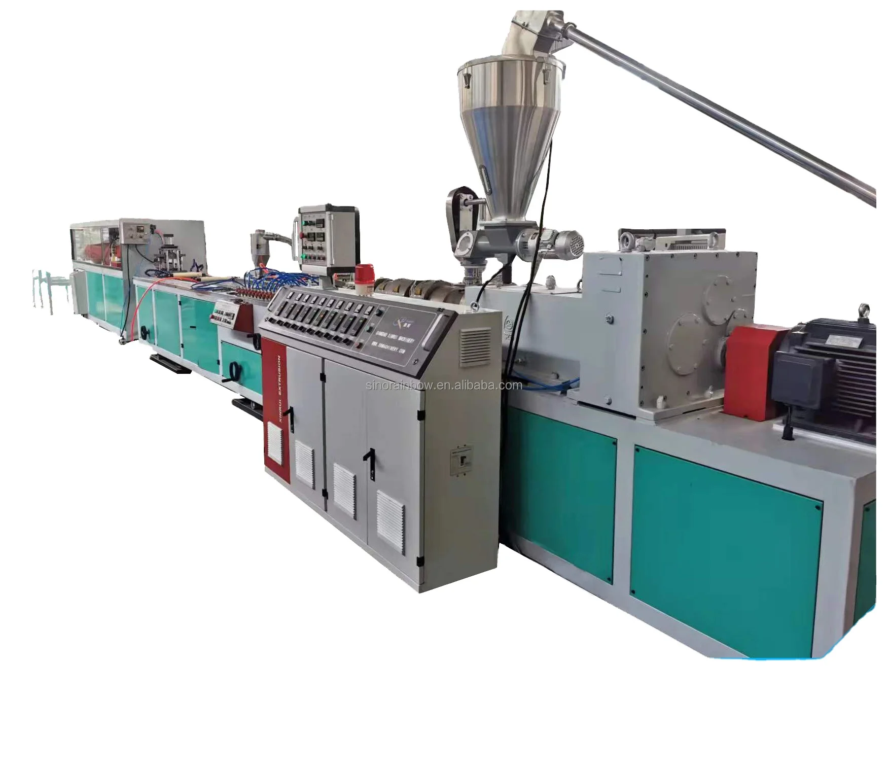 Plastic PVC Profile Making Machine UPVC Window Profile Extrusion Machine