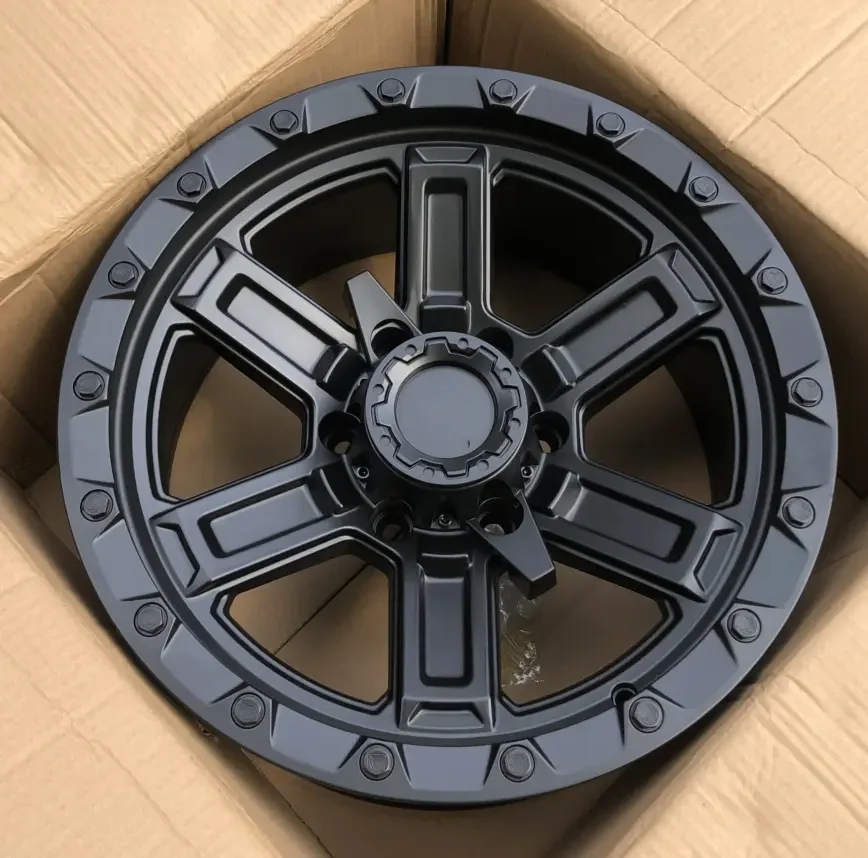 Luxury Flow Forming Black Gold Color for BLACK MAMBA Offroad Car Alloy Wheel Rim 17X8.5 inch