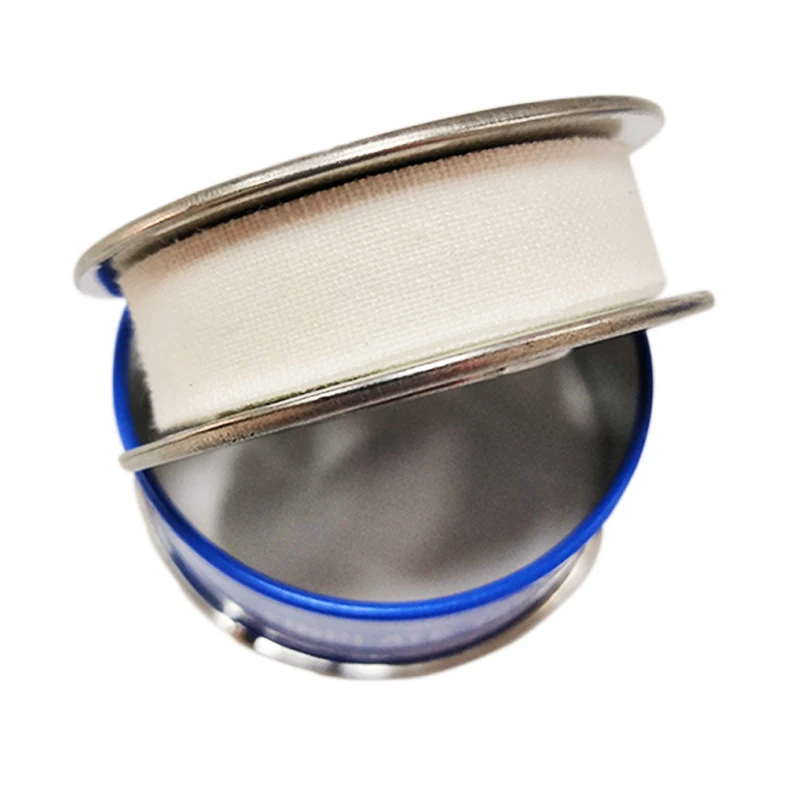 Zinc Oxide Metal Cover Tinplate Medical Sticking Plaster  White Cotton Tape