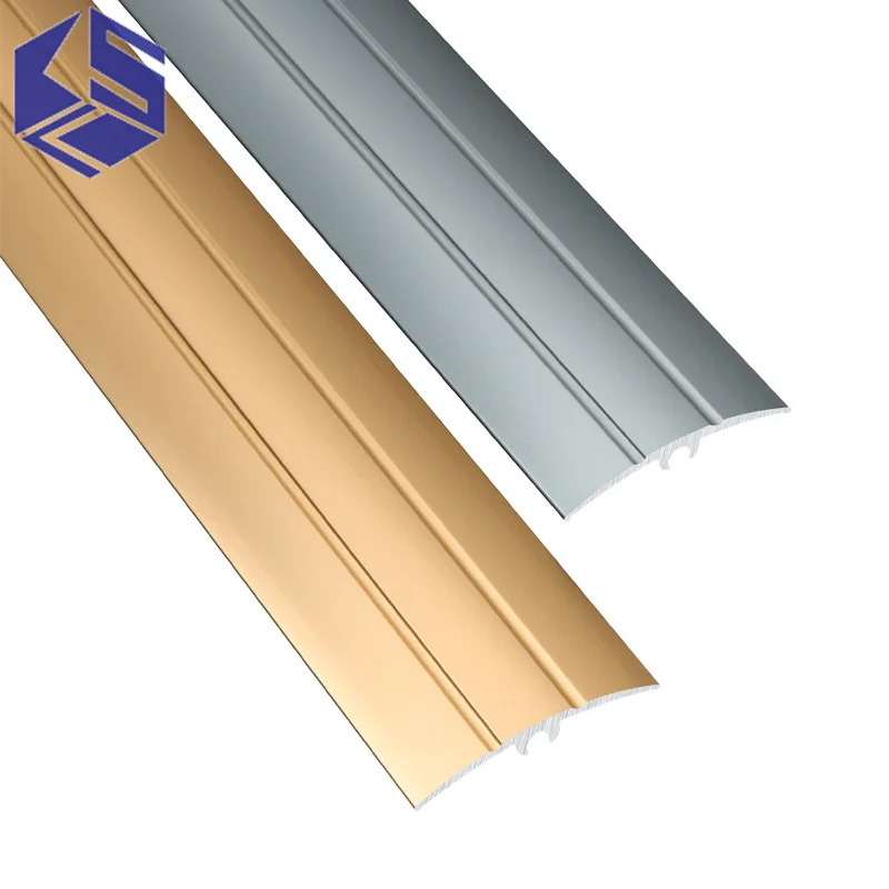 Aluminum alloy threshold fastener Wood floor edge strip Slope small drop transition strip step door joint closing strip