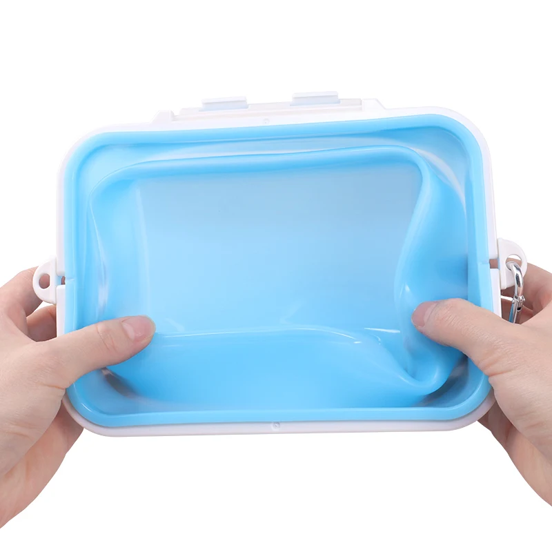 BPA Free Reusable Silicone Collapsible Folding Stand Up Fresh Keep Kitchen Food Storage Bag and Container Boxes for Food Packing