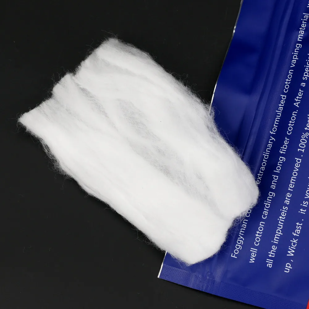 10 pads bag original VAPE needle punched cotton Oil Absorbent cotton White Soft Cotton