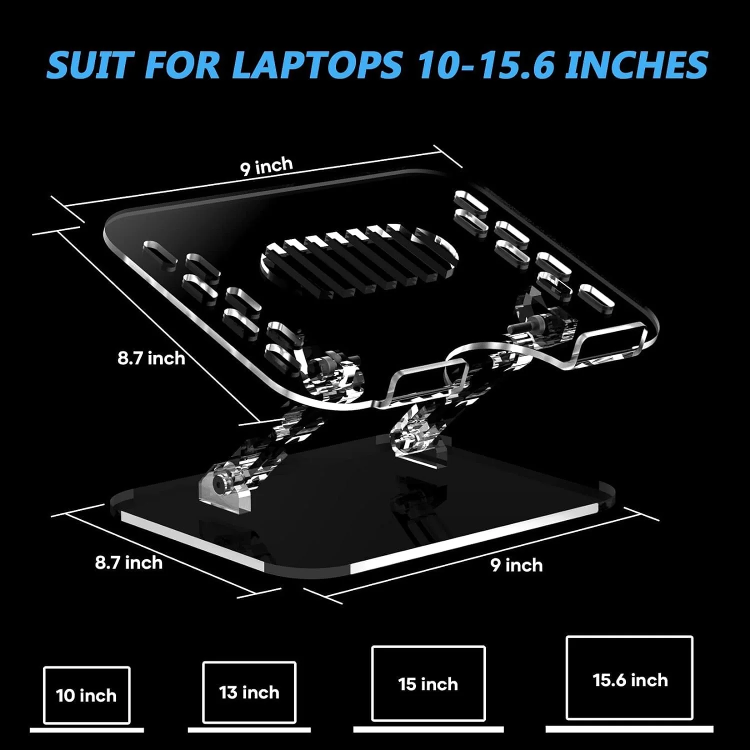 laptop Tablet computer Acrylic stand Desktop upright Swivel bracket The cooling support hangs from the desktop new