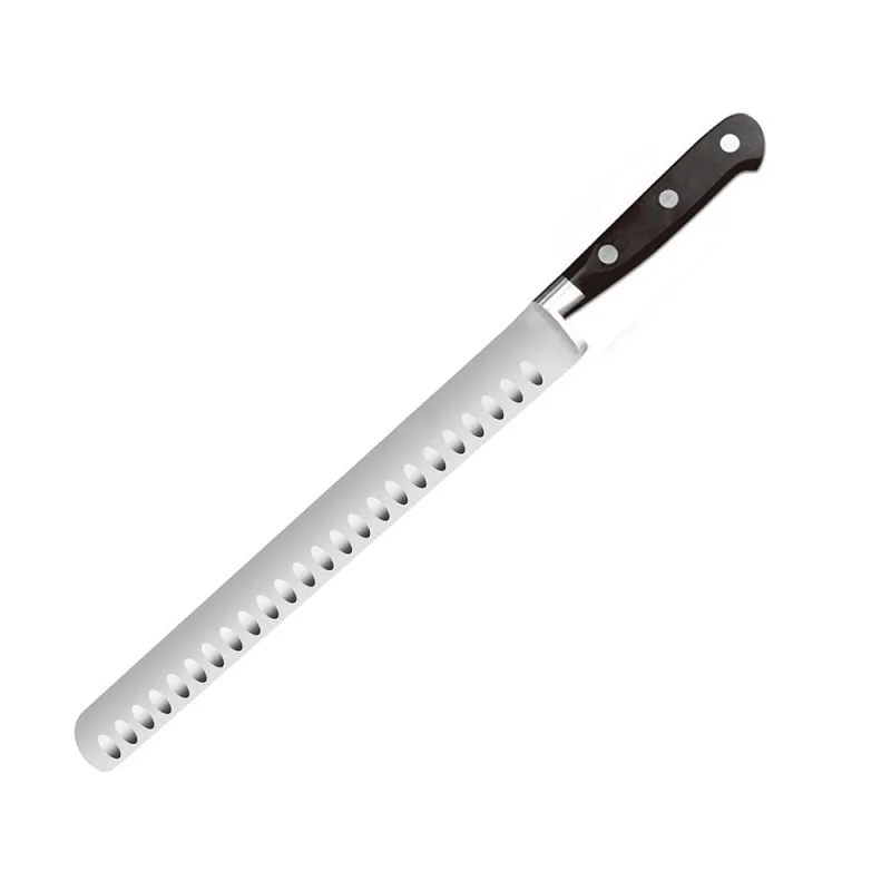Tuobituo Full Tang High Carbon Stainless Steel 12 Inch Ham Carving Slicing Knife For Cutting Brisket Meat