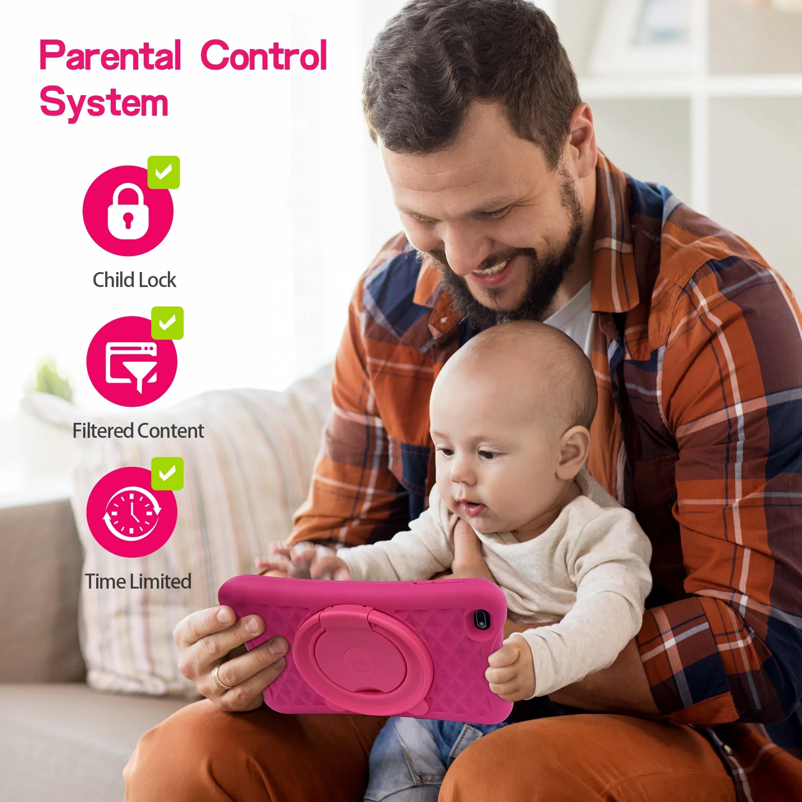 Kids Tablet Android 8 Inch Wifi Smart Tablet For Education Kids Tablet Education learning L8K