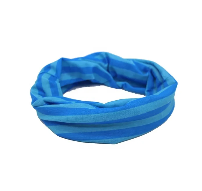 Wholesale motorcycle seamless blue printed bandana neck warmer